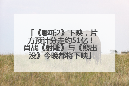 《哪吒2》下映，片方预计分走约51亿！肖战《射雕》与《熊出没》今晚都将下映