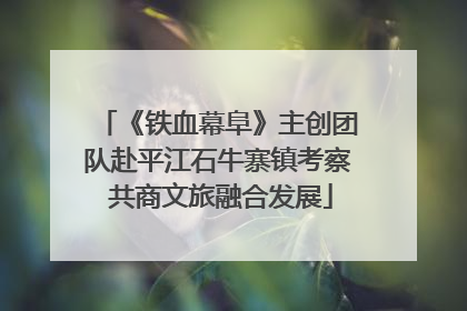 《铁血幕阜》主创团队赴平江石牛寨镇考察 共商文旅融合发展