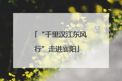 “千里汉江东风行”走进襄阳