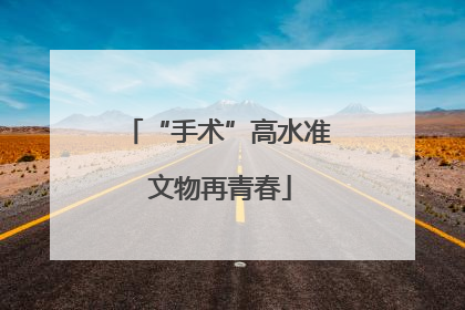 “手术”高水准 文物再青春