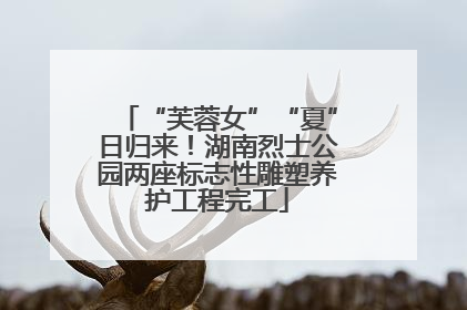 “芙蓉女”“夏”日归来！湖南烈士公园两座标志性雕塑养护工程完工