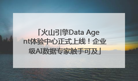 火山引擎Data Agent体验中心正式上线！企业级AI数据专家触手可及