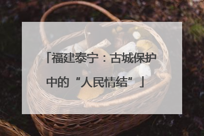福建泰宁：古城保护中的“人民情结”