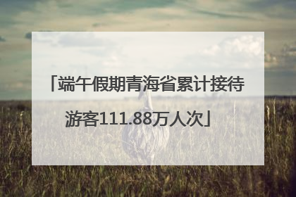端午假期青海省累计接待游客111.88万人次