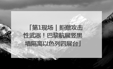 第1现场｜拒撤攻击性武器！巴黎航展竖黑墙隔离以色列四展台