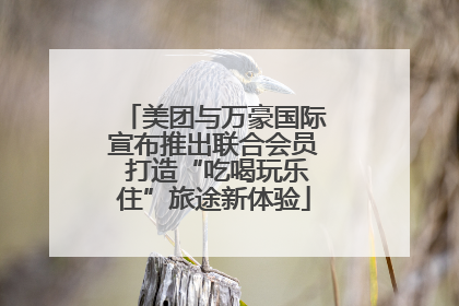 美团与万豪国际宣布推出联合会员 打造“吃喝玩乐住”旅途新体验
