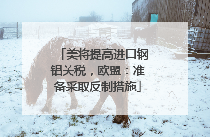 美将提高进口钢铝关税，欧盟：准备采取反制措施