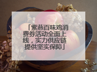 紫燕百味鸡消费券活动全面上线，实力供应链提供坚实保障