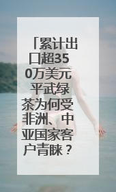 累计出口超350万美元 平武绿茶为何受非洲、中亚国家客户青睐？｜发布会观察