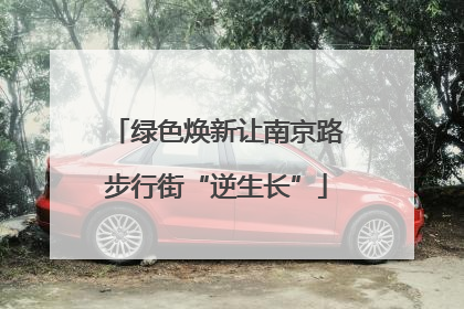 绿色焕新让南京路步行街“逆生长”