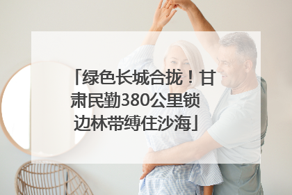 绿色长城合拢！甘肃民勤380公里锁边林带缚住沙海