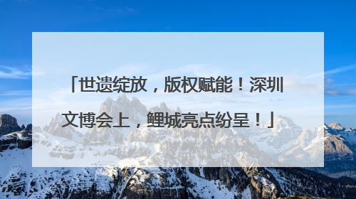 世遗绽放，版权赋能！深圳文博会上，鲤城亮点纷呈！