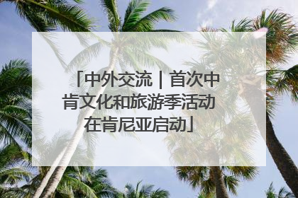 中外交流｜首次中肯文化和旅游季活动在肯尼亚启动