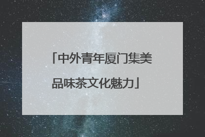 中外青年厦门集美品味茶文化魅力