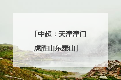 中超：天津津门虎胜山东泰山