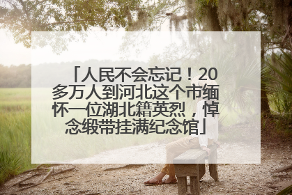 人民不会忘记！20多万人到河北这个市缅怀一位湖北籍英烈，悼念缎带挂满纪念馆