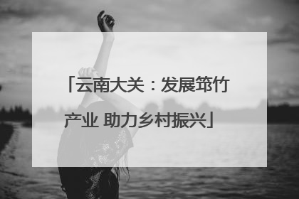 云南大关：发展筇竹产业 助力乡村振兴