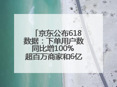 京东公布618数据：下单用户数同比增100% 超百万商家和6亿消费者受益AI
