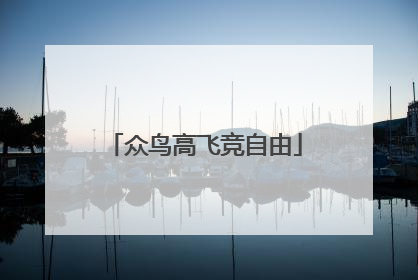 众鸟高飞竞自由
