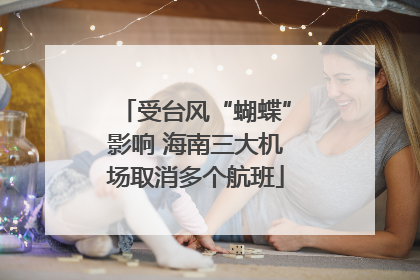 受台风“蝴蝶”影响 海南三大机场取消多个航班