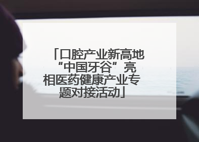 口腔产业新高地 “中国牙谷”亮相医药健康产业专题对接活动
