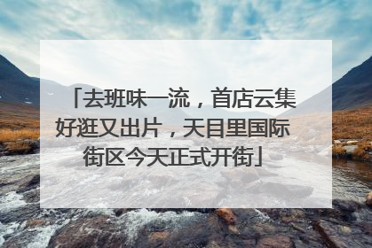 去班味一流，首店云集好逛又出片，天目里国际街区今天正式开街