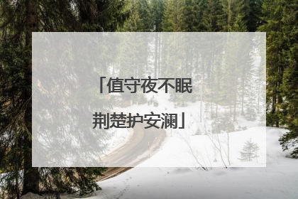 值守夜不眠 荆楚护安澜