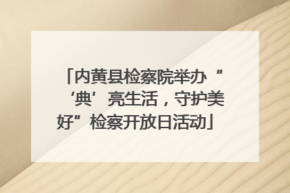 内黄县检察院举办“‘典’亮生活，守护美好”检察开放日活动