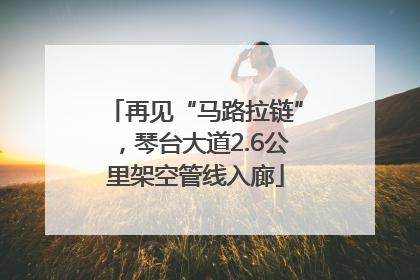 再见“马路拉链”，琴台大道2.6公里架空管线入廊