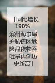 同比增长190% 滨州海事局护航辖区危险品货物吞吐量再创历史新高