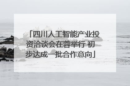 四川人工智能产业投资洽谈会在蓉举行 初步达成一批合作意向