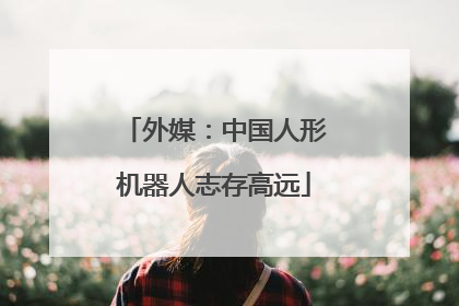外媒：中国人形机器人志存高远