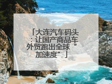 大连汽车码头：让国产商品车外贸跑出全球“加速度”