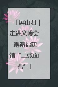 屏山君｜走进文博会 邂逅福建馆“三张面孔”