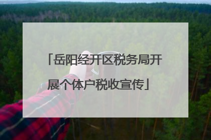岳阳经开区税务局开展个体户税收宣传