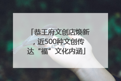 恭王府文创店焕新，近500种文创传达“福”文化内涵