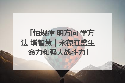 悟规律 明方向 学方法 增智慧｜永葆旺盛生命力和强大战斗力
