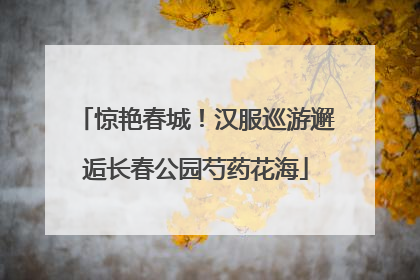 惊艳春城！汉服巡游邂逅长春公园芍药花海