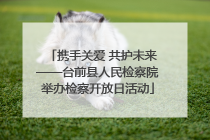 携手关爱 共护未来——台前县人民检察院举办检察开放日活动