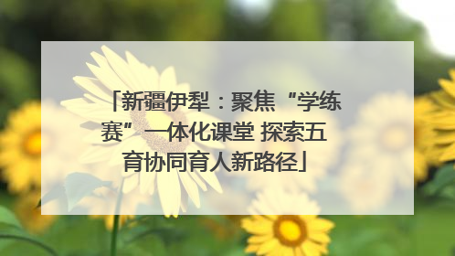 新疆伊犁：聚焦“学练赛”一体化课堂 探索五育协同育人新路径