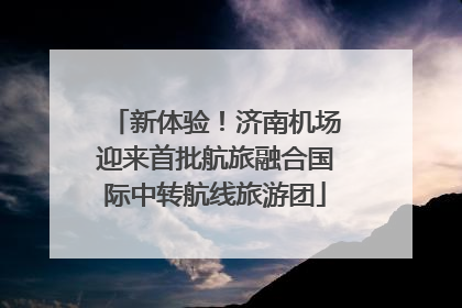 新体验！济南机场迎来首批航旅融合国际中转航线旅游团