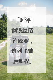 时评：钢铁丝路连欧亚，班列飞驰启新程
