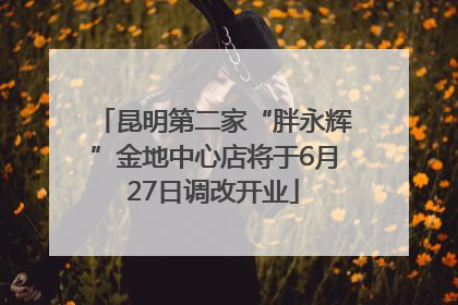 昆明第二家“胖永辉”金地中心店将于6月27日调改开业