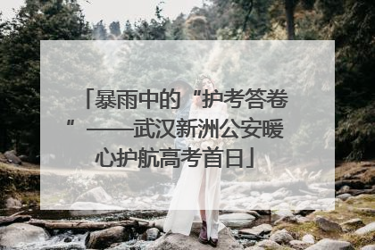 暴雨中的“护考答卷”——武汉新洲公安暖心护航高考首日