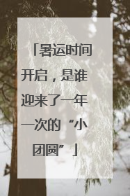 暑运时间开启，是谁迎来了一年一次的“小团圆”