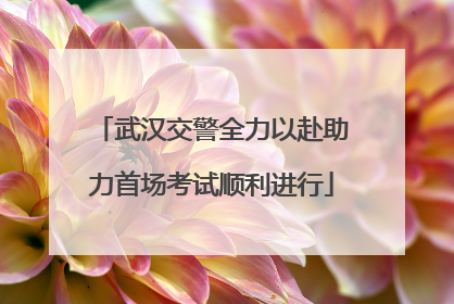 武汉交警全力以赴助力首场考试顺利进行
