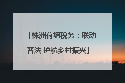 株洲荷塘税务：联动普法 护航乡村振兴