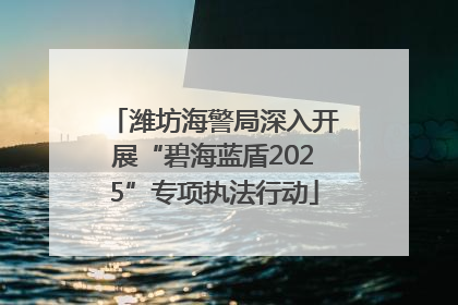 潍坊海警局深入开展“碧海蓝盾2025”专项执法行动