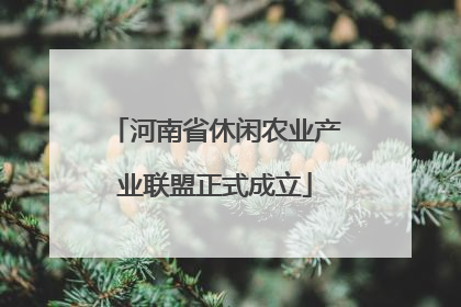 河南省休闲农业产业联盟正式成立