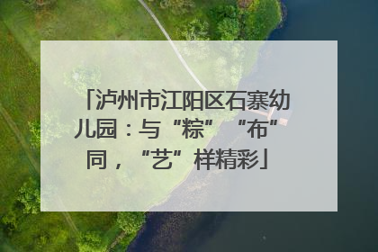泸州市江阳区石寨幼儿园：与“粽”“布”同，“艺”样精彩